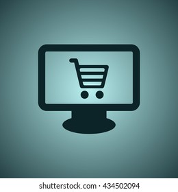 Shopping Icon, flat design style