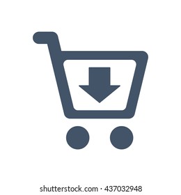 Shopping Icon, flat design style