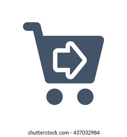 Shopping Icon, flat design style