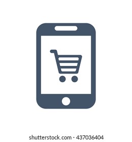Shopping Icon, flat design style