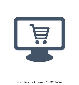 Shopping Icon, flat design style