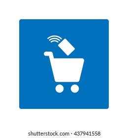 Shopping Icon, flat design style