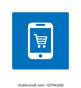 Shopping Icon, flat design style