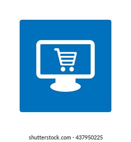 Shopping Icon, flat design style