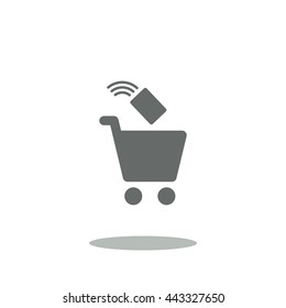 Shopping Icon, flat design style