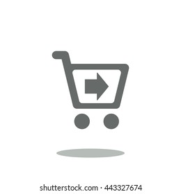 Shopping Icon, flat design style