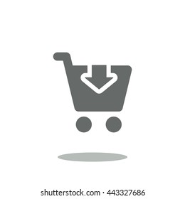 Shopping Icon, flat design style