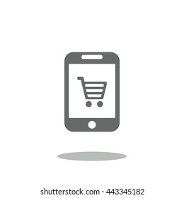 Shopping Icon, flat design style