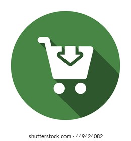 Shopping Icon, flat design style