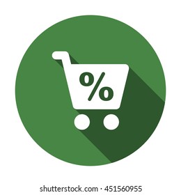 Shopping Icon, flat design style