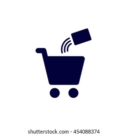 Shopping Icon, flat design style