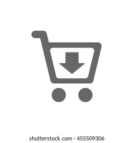 Shopping Icon, flat design style