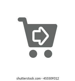 Shopping Icon, flat design style