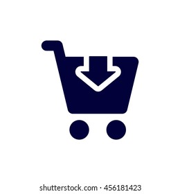Shopping Icon, flat design style