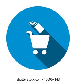 Shopping Icon, flat design style