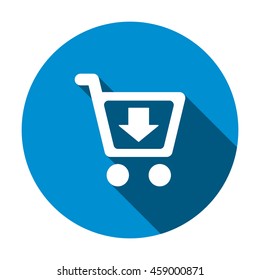 Shopping Icon, flat design style