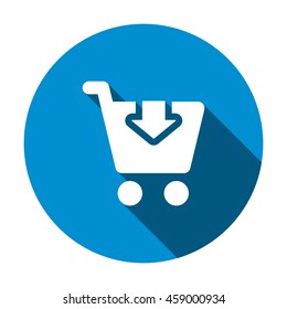 Shopping Icon, flat design style