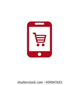 Shopping Icon, flat design style