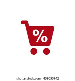 Shopping Icon, flat design style