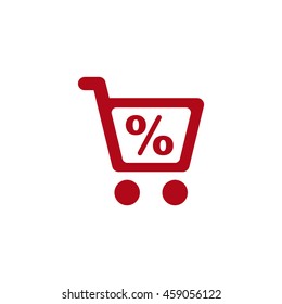 Shopping Icon, flat design style