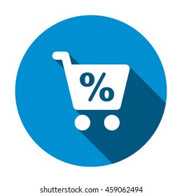 Shopping Icon, flat design style