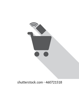 Shopping Icon, flat design style