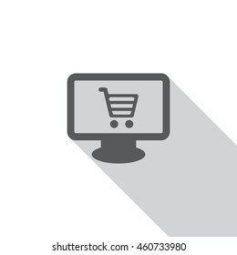 Shopping Icon, flat design style