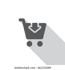 Shopping Icon, flat design style