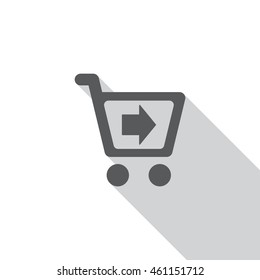 Shopping Icon, flat design style