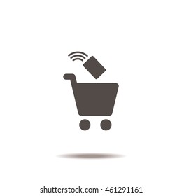 Shopping Icon, flat design style