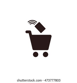 Shopping Icon, flat design style