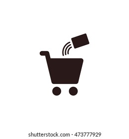 Shopping Icon, flat design style