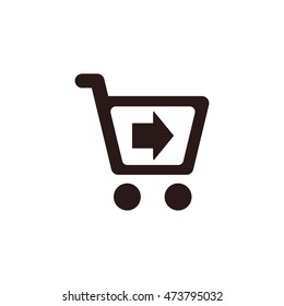 Shopping Icon, flat design style