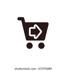 Shopping Icon, flat design style