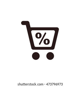 Shopping Icon, flat design style