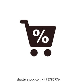 Shopping Icon, flat design style