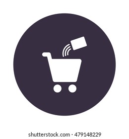 Shopping Icon, flat design style