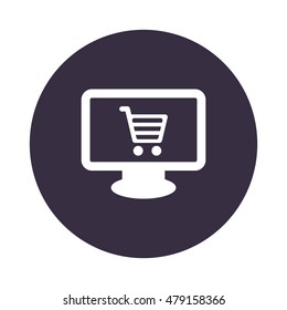 Shopping Icon, flat design style