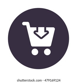 Shopping Icon, flat design style