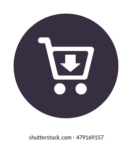 Shopping Icon, flat design style