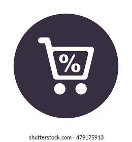 Shopping Icon, flat design style