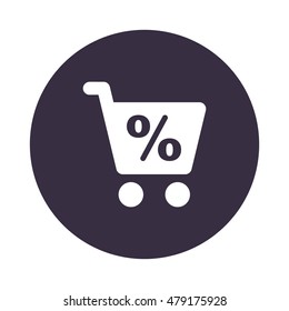 Shopping Icon, flat design style