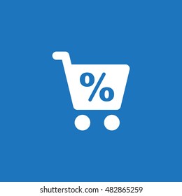 Shopping Icon, flat design style