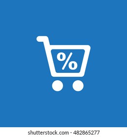 Shopping Icon, flat design style