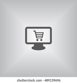 Shopping Icon, flat design style