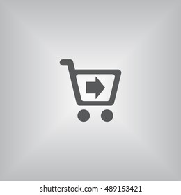 Shopping Icon, flat design style