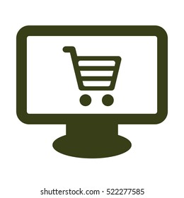 Shopping Icon, flat design style