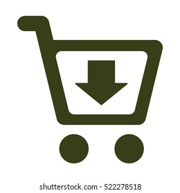 Shopping Icon, flat design style