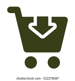 Shopping Icon, flat design style