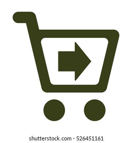 Shopping Icon, flat design style